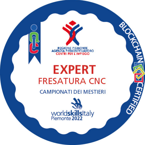 Expert Fresatura CNC ai Campionati dei Mestieri WorldSkills Piemonte 2022